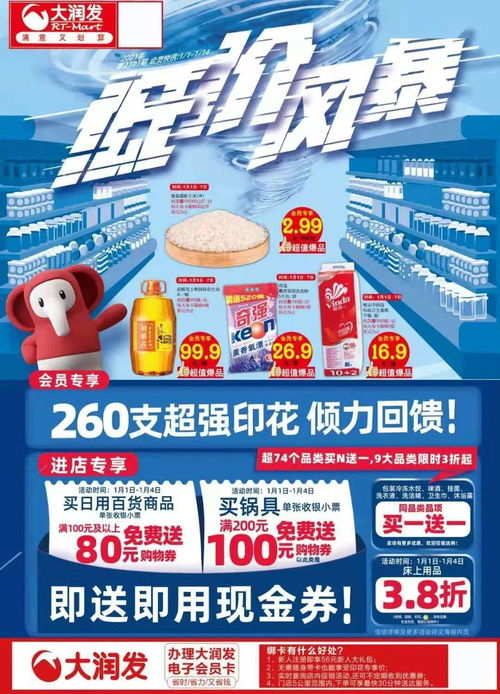 新年第一 彈 梧州大潤發 低價風暴 ,260支印花傾力回饋